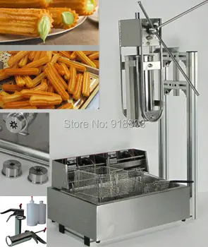 

4 in 1 5L Manual Churro Machine + Working Stand + 12L Deep Fryer + 700ml Churro Filler