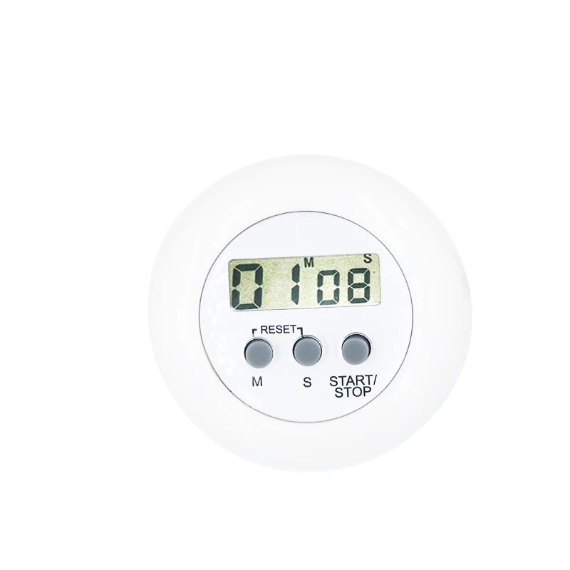 high quality round electronic timer LCD Digital Kitchen Countdown Timer Timing tool with stand 30%OFF