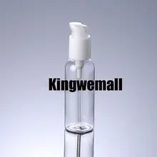 300 шт./лот новые Ёмкость 100 мл ПЭТ Круглый прозрачный флакон с Пресс насос для лосьон косметический упаковывать ptg30