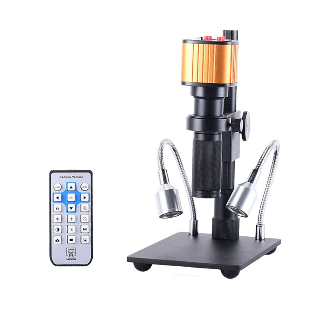 

USB Digital Microscope Industrial Soldering Microscope Camera 16 Mega Pixel 150X C-mount Lens Stand Microscopes for PCB THT