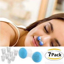 7 шт. устройства против храпа мягкий силиконовый раствор для храпа отверстия для носа легкое дыхание хороший сон стоп помощь без храпа очиститель воздуха