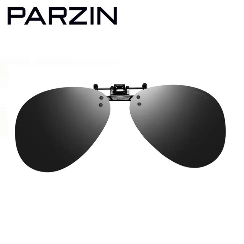 PARZIN поляризованные прикрепляемые солнцезащитные очки прикрепляемые очки квадратная линза для мужчин и женщин зеркальные солнцезащитные очки