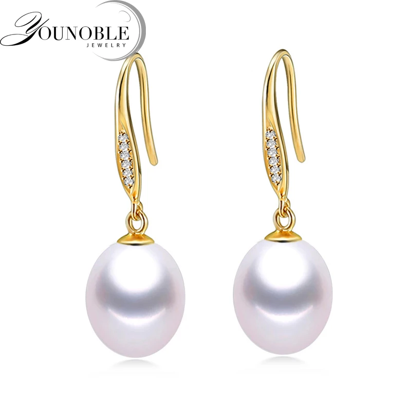 Buy Real Pearl Jewelry Anti allergic Real 18k Solid