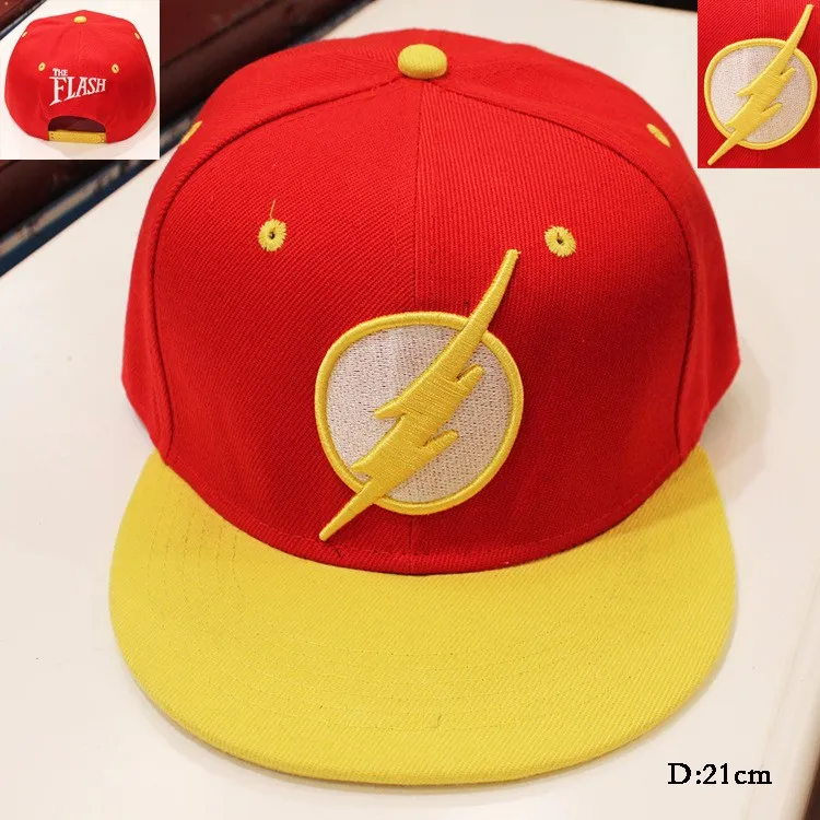 Новое поступление Marvel Animation cap s Flash Snapback cap s для взрослых крутая бейсболка для мальчиков шапки хип-хоп для мужчин и женщин 2 цвета - Цвет: yellow and red