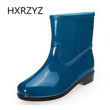 Herbst neue mode Gummirain Bequem und Weich Walking Rutschfeste Frauen Regen Schuhe Damen Klassische Kurze Knöchel Rain