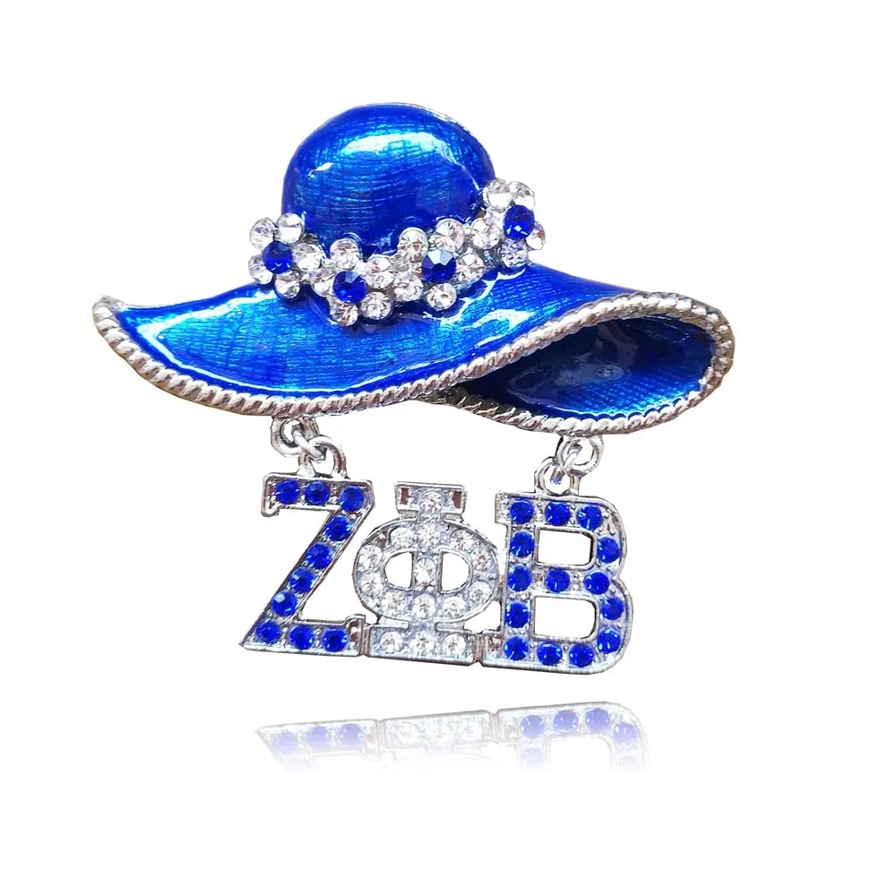 Прямая поставка ZETA PHI BETA Sorority булавка для шляпы брошь zpb ювелирные изделия|Броши| |