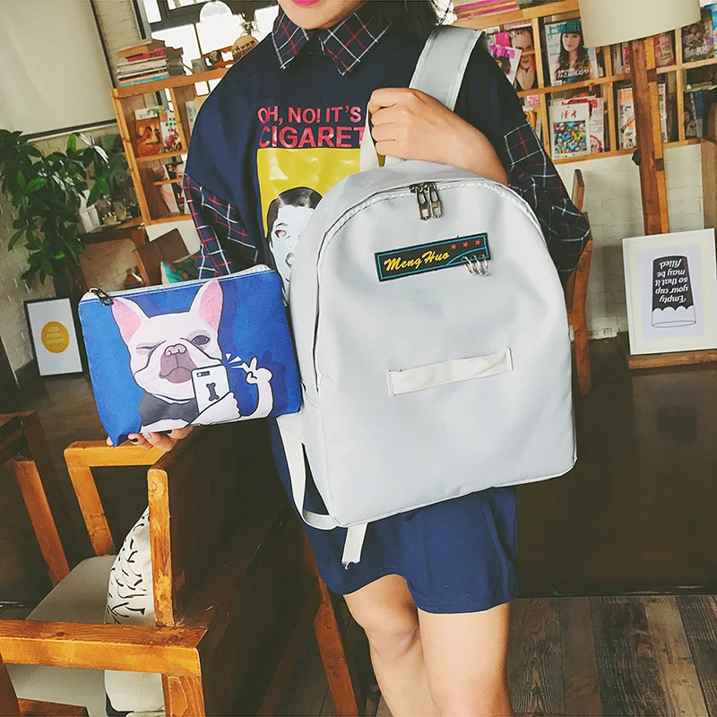 2017 Hot Multifuncional Personalized Detachable Pocket Backpack Fashion Separable Shoulder Bag 2pc School Bag Casual Travel Bags (2)