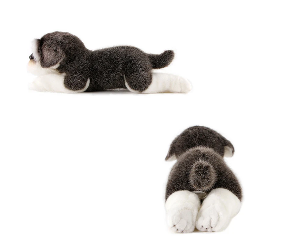 Fancytrader Realistic Simulation Schnauzer Tibetan Mastiff Shepherd Dogs Toys Decoration Doll for Kids3