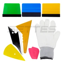 8 шт. наклейки для автомобиля упаковочные инструменты комплект фетровый Ракель анти-статические перчатки