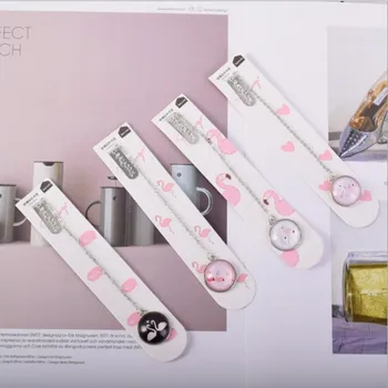 

Cute Flamingos Crystal Ball Pendant Bookmark Marker of Page School Office Supply Student Stationery