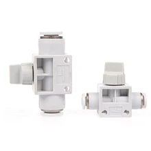 Válvula de retenção De Plástico branco acessórios pneumáticos conector HVFF válvula da tubulação HVFF-4/HVFF-6/HVFF-8/HVFF-10/HVFF-12