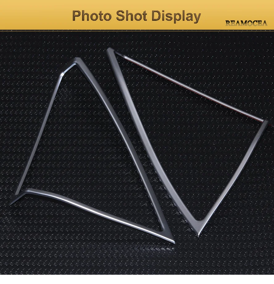 Reamocea 2Pcs Car Styling Interior Front Door Speaker Horn Frame Trim Stickers Decorative Cover for Mercedes-Benz C-Class W204 (1)