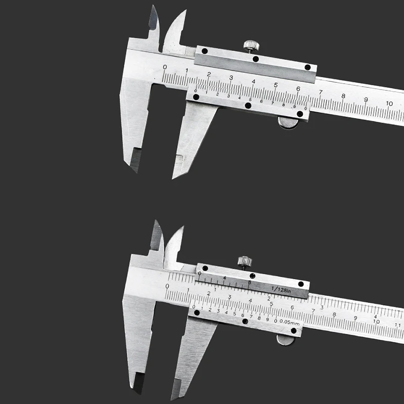 Штангенциркуль 0-150 мм 200 мм 0,02 мм Металлические Штангенциркули Калибр серый микрометр измерительные инструменты штангенциркуль Инструмент Линейка