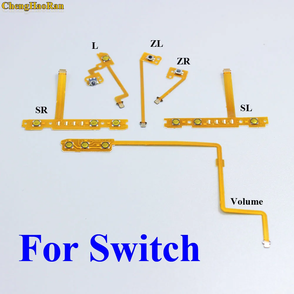 DHL EMS 100 шт. 100 комплектов ZL ZR L SR SL вкл. Выкл. триггер ленточный кабель с кнопкой гибкий кабель для nintendo Switch NS для контроллера Joy-Con