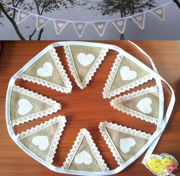 WHOLESALE 50PCS VINTAGE RUSTIC WEDDING ACCESSORIES LACE GARLAND PARTY SHOWER BURLAP FLAG PHOTO WHOLESALE 50PCS VINTAGE RUSTIC WEDDING ACCESSORIES LACE GARLAND PARTY SHOWER BURLAP FLAG PHOTO