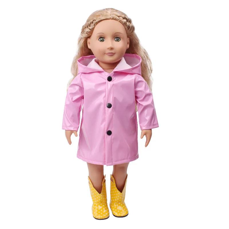 Doll Raincoat Clothes for doll fits 43 cm baby new or 18 inch 45cm girl