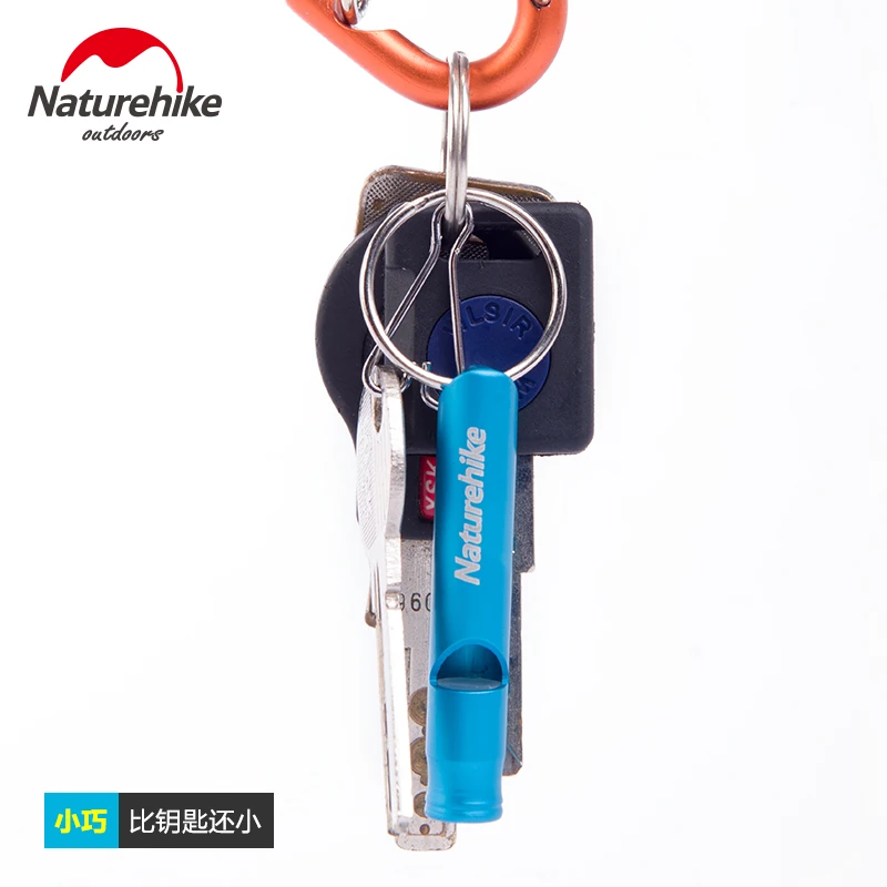 font b Naturehike b font Aluminum 6 5cm 8cm Outdoor Survival Whistle Train Whistle Camping
