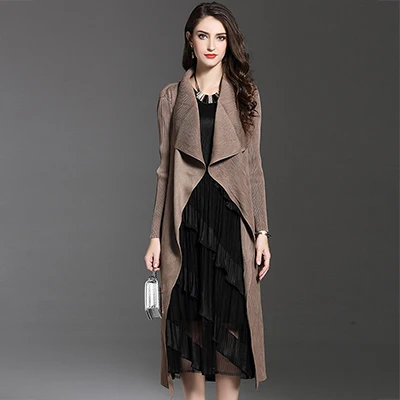 Европейский весенний длинный модный Тренч для женщин плюс размер женское пальто женская одежда манто femme LX2652 - Цвет: khaki