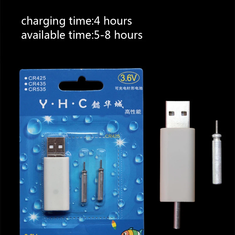 جديد تصميم CR425 الصيد يطفو بطارية قابلة للشحن مباراة USB لاستخدام الدعاوى لمختلف شاحن الأجهزة أدوات صيد A002