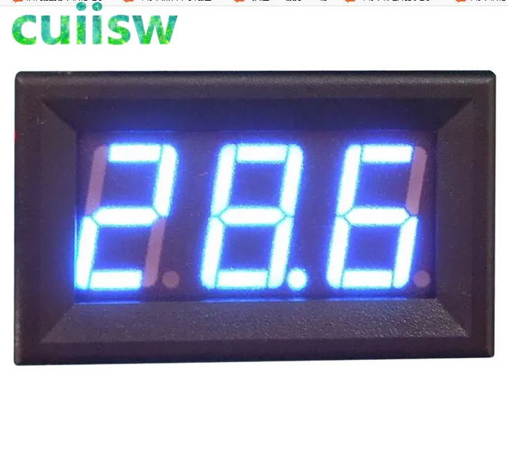 

Mini 3.0-30VDC Digital Voltage Panel Meter DC 3.0V to 30V Blue LED Digital Voltmeter DC Voltage Monitor Meter LED display