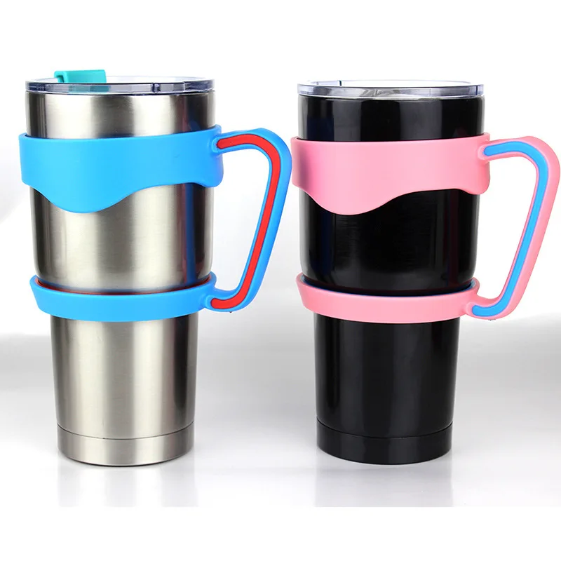 

VA STUDIO Portable Plastic Water Bottle Mugs Cup Handle for 30 Ounce Coffee Tumbler Rambler Cup Hand Holder Fit Travel Drinkware