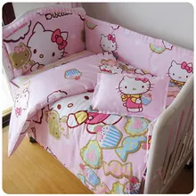 Промо-акция! 9 шт., Комплект постельного белья для малышей, унисекс, хлопок, вельветовое одеяло в кроватку, комплект детской кроватки,, 120*60/120*70 см