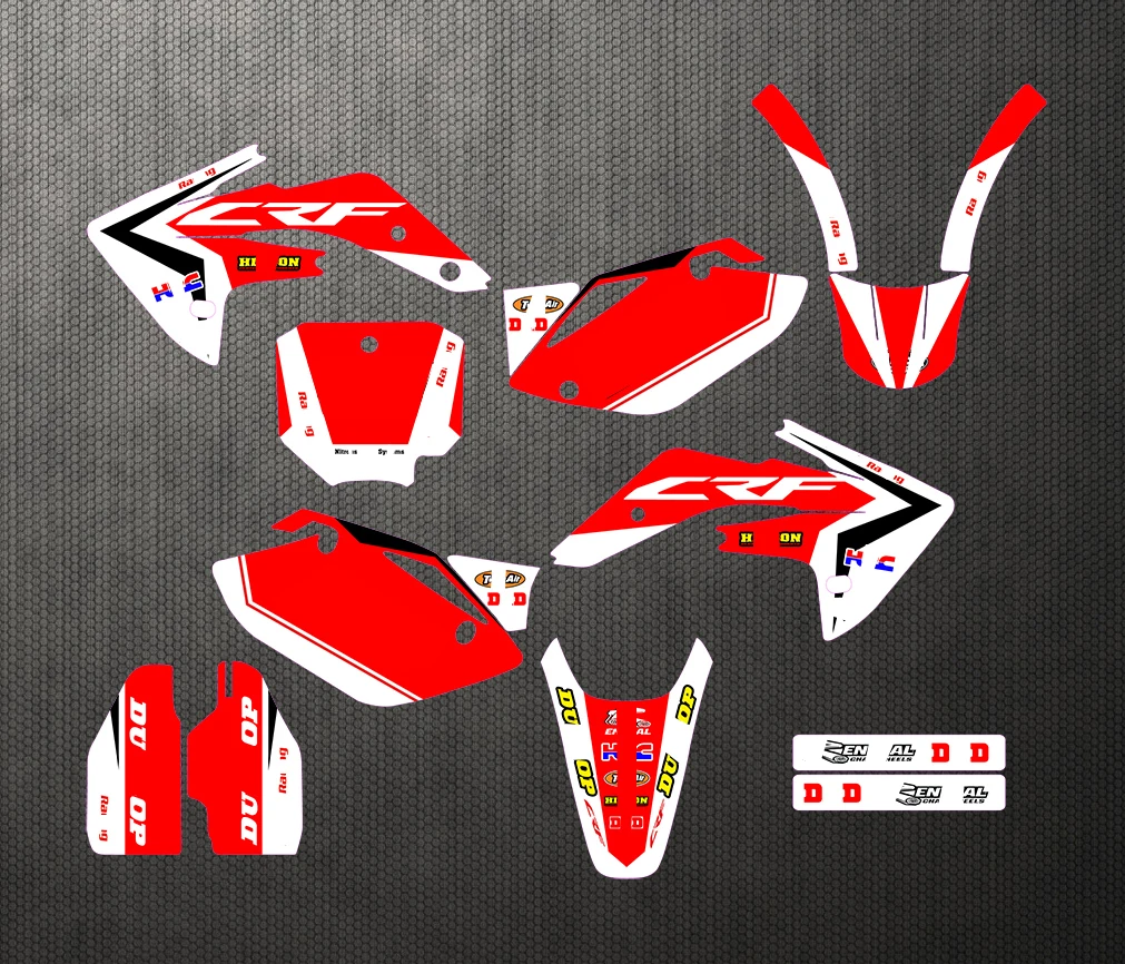 07 13 CRF150R Набор стикеров для мотоцикла по индивидуальному заказу красная наклейка