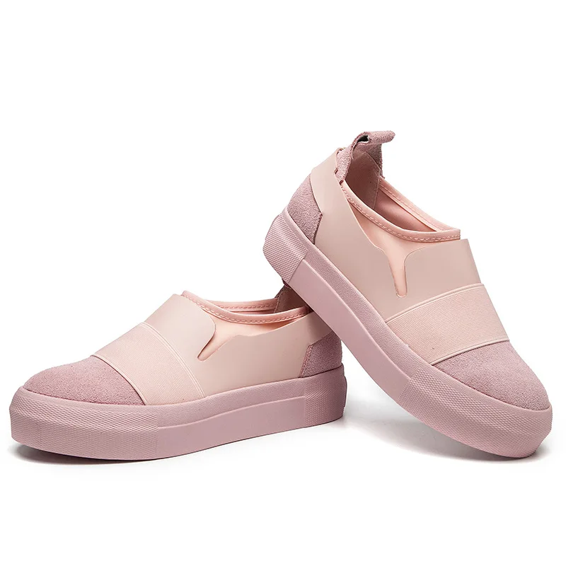 JINBEILEE Women's Skateboard Shoes Leather Casual Muffin Thick Bottom Lazy One Foot Women's Canvas Shoes JINBEILEE Women's Skateboard Shoes Leather Casual Muffin Thick Bottom Lazy One Foot Women's Canvas Shoes