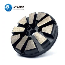 Z-LION " алмазный шлифовальный диск для бетона 10 сегментов металлический скрепляющий пол шлифовальный диск зернистость 60 120 алмазный шлифовальный круг