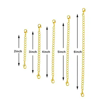 

22 Pcs/set DIY Jewelry Accessories Cylindrical Spherical Magnetic Buckle Necklace Bracelet Anklet Extension Chain Set For Women