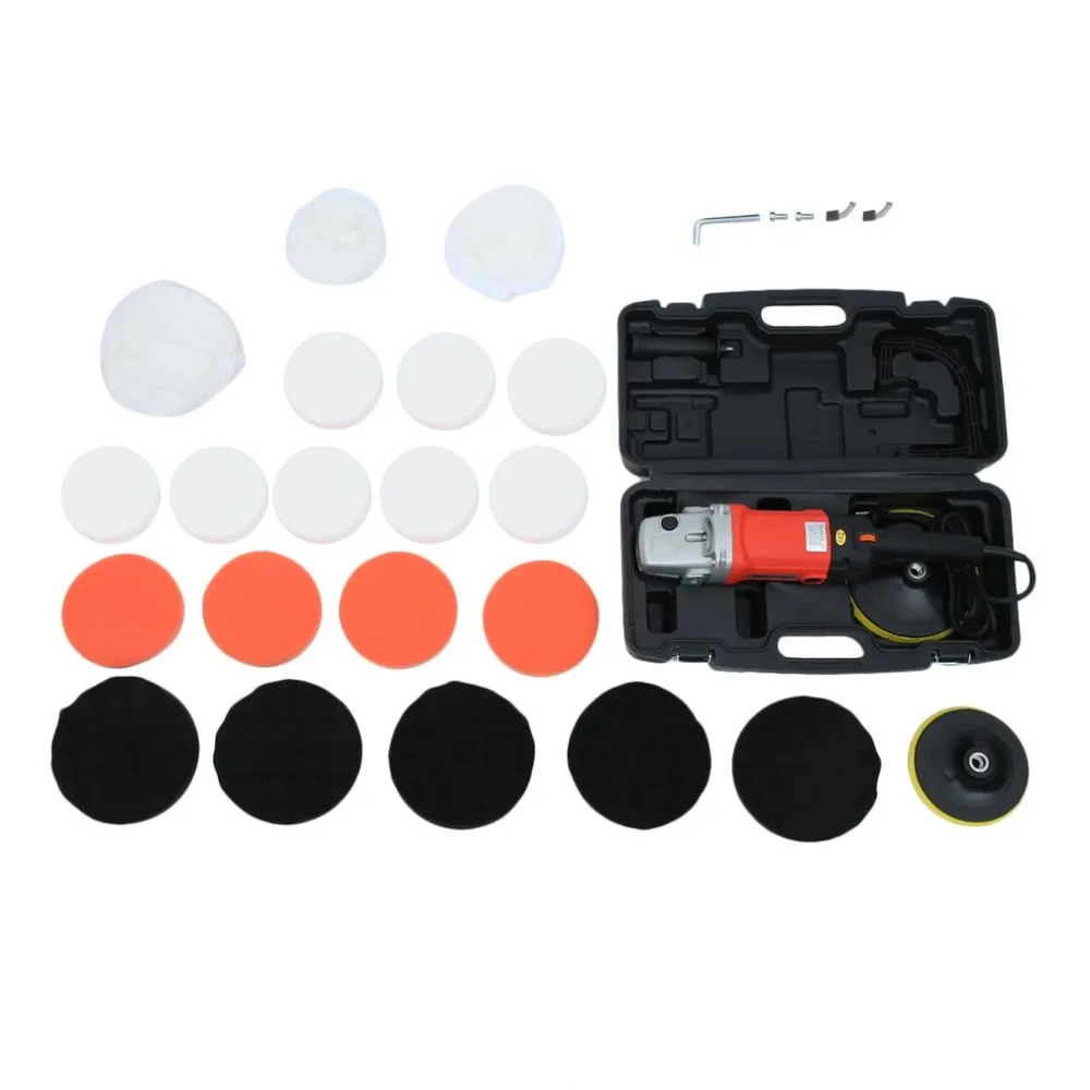 

810W Professional polishing machine Car Polisher Set Polishing Sponge Pads kit Metal Polishing Tool for Automotive Car