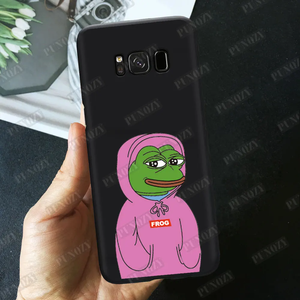 Забавный чехол для телефона Pepe the Frog для samsung S10 S8 S9 Plus S7 TPU силиконовый чехол для iphone 11 pro MAX XR 8 6S 7 Plus XS X - Цвет: TPU A465