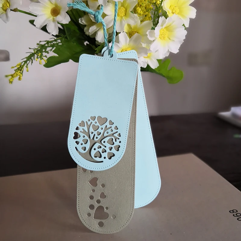 

Heart Tree Rectangle Metal Cutting Dies for Scrapbooking DIY Album Embossing Folder Paper Card Maker Template Decor Stencils Die