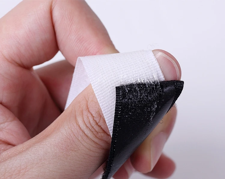 2 Rolls 2cm*5m Black Hook and Loop Self Adhesive Fastener Strong Tape
