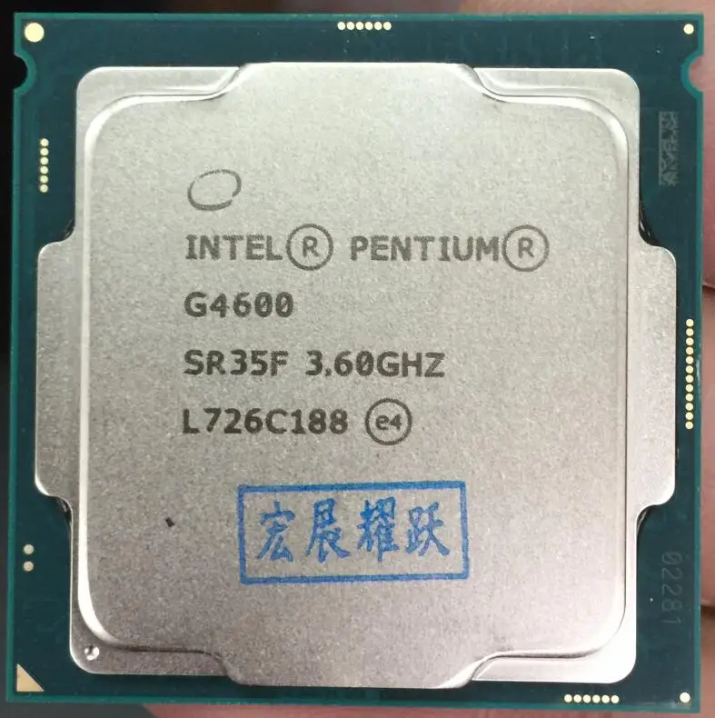 Intel Pentium PC Настольный компьютер процессор G4600 cpu LGA1151-land FC-LGA 14 нанометров двухъядерный процессор