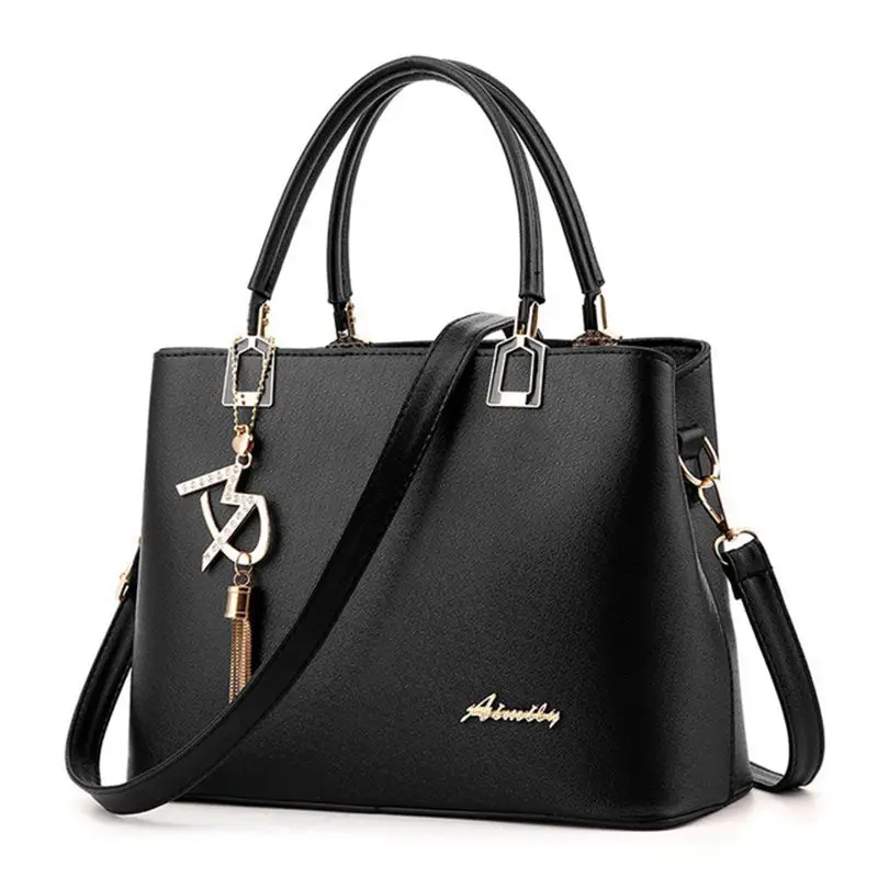 

Fashion Leather Bags Women Shoulder Bag Soft Pu Leather Soild Ladies Hand Bags High Quality Casual Female Bag Torebki Damskie