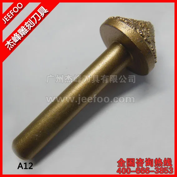 

A12-Angle 20 8*22*10mm Stone Carvings Cutters /CNC Engraving Tools/ Mmelt Diamond Tools/ Stone Cutting Bits