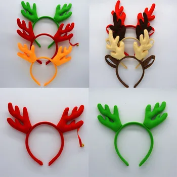 

Woman Girls Reindeer Elk Antlers Headband Kids Adult Deer Horn Cosplay Headwear Carnival Party Hair Christmas Halloween