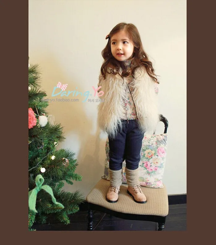 Коллекция года, осенне-зимняя детская одежда очень удобный черный плюшевый жилет с искусственным мехом для девочек пальто для маленьких девочек