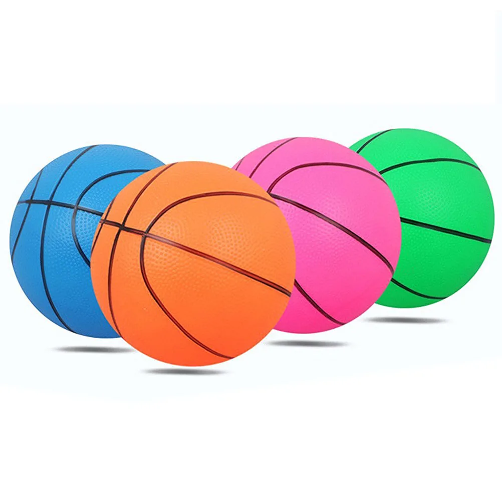 

Mini Bouncy Basketball Indoor/Outdoor Sports Ball For Kids Exercise Stress Relief Toys Basketball Kids Toy Gift (Random Color)