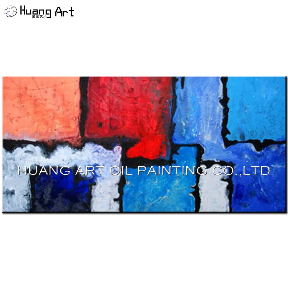 Hug Size Modern Simple Colorful Abstract Oil Painting Heavy Textures Canvas Hand Painted Home Decor Unframe | Дом и сад