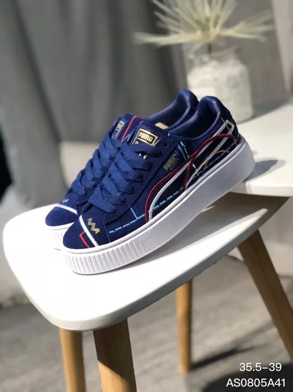

PUMA rihanna PUMA ii generation grey electric embroidery 2018 New women's casual sports shoes Badminton Shoes 36-39