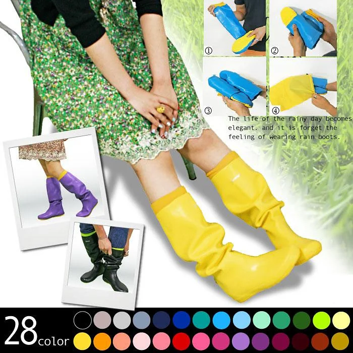 soft rain boots