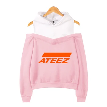 

ATEEZ Hoodies Off-Shoulder Women Sexy Exclusive Printed Sweatshirts 2019 New Team Women Casual Autumn Hoodies