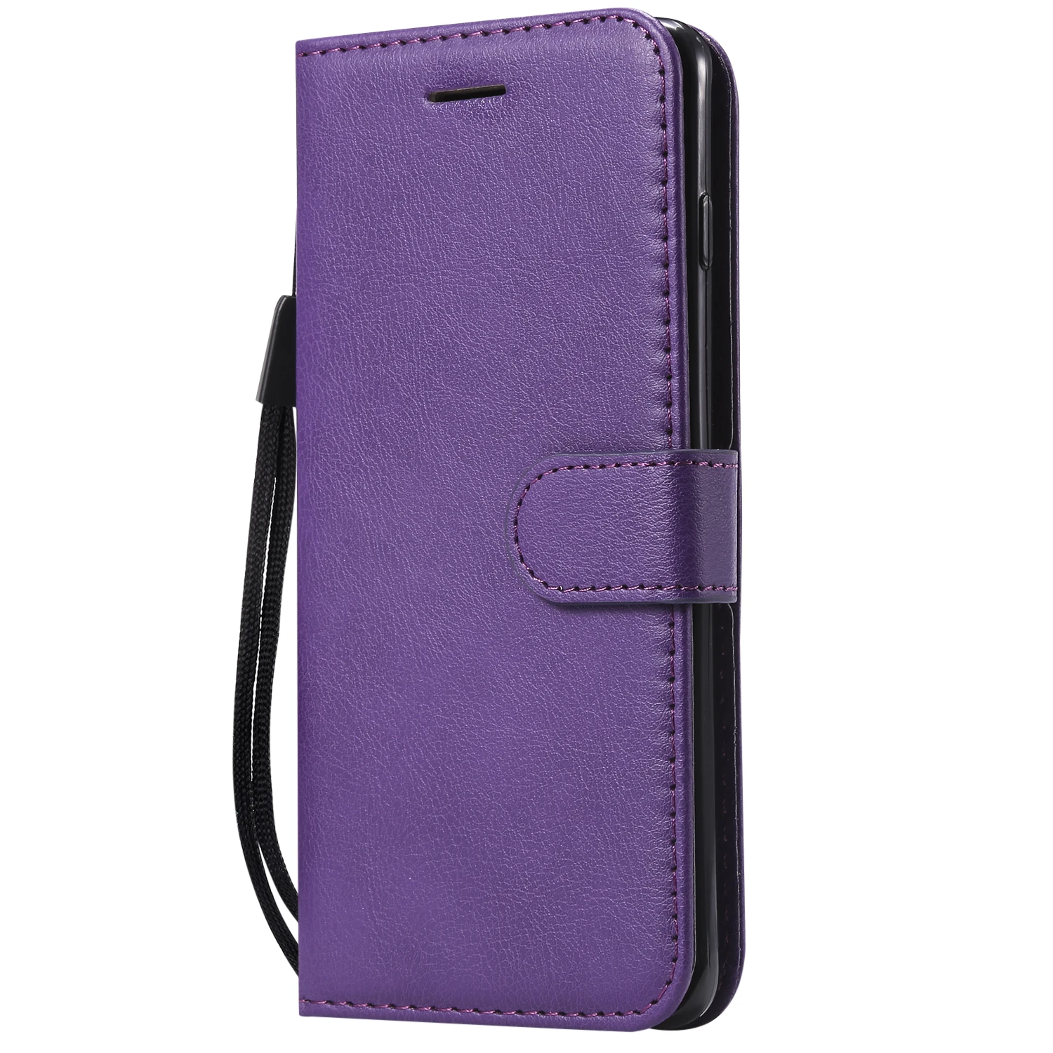 Кожаный чехол-книжка для Fundas Xiaomi mi Play чехол для mi Play Coque xiomi Xiaomi mi Play Классический чехол-кошелек сумка для мобильного телефона - Цвет: Фиолетовый