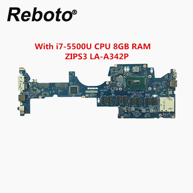 Высокое Качество для Lenovo Yoga 12 материнская плата ноутбука с i7-5500U CPU 8GB RAM ZIPS3 LA-A342P MB