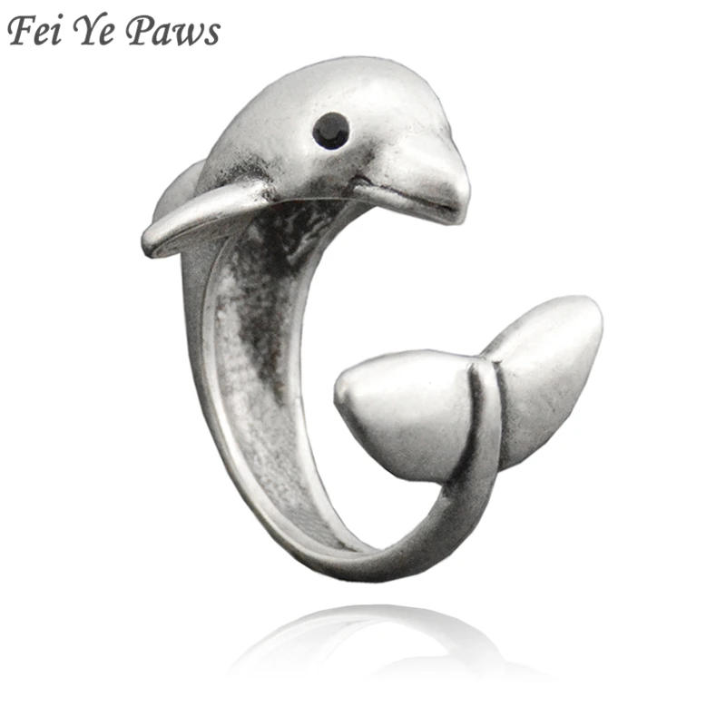 Женское металлическое кольцо в стиле ретро|dolphin ring|fashion rings for womenrings women |