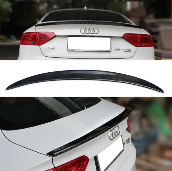 Карбоновое волокно заднего крыла багажника выступ Спойлеры для AUDI A5 S5 RS5 2017 2018 2019