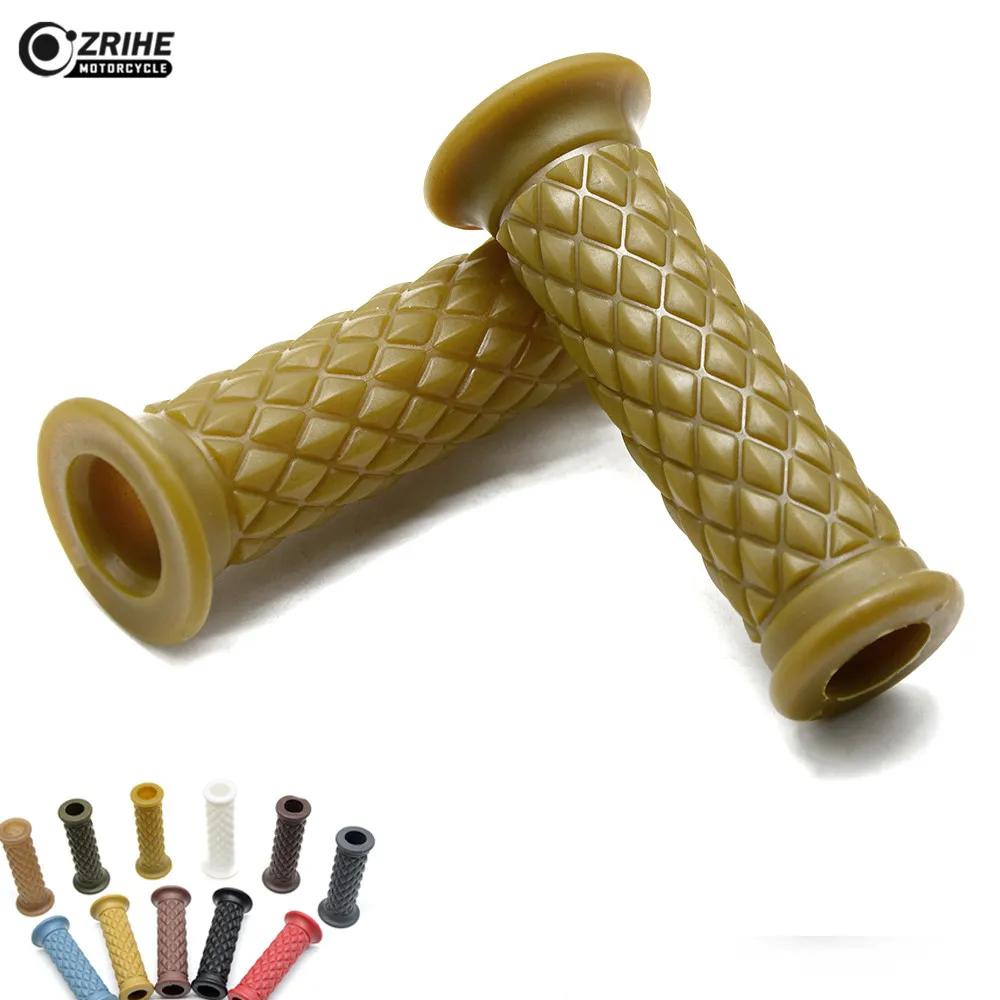 7/8" 22mm 25mm Motorcycle Grips Cafe Racer Handlebar Grips Street bike For SUZUKI RM125 RM250 Benelli BJ500GS Leoncino 500 Trail