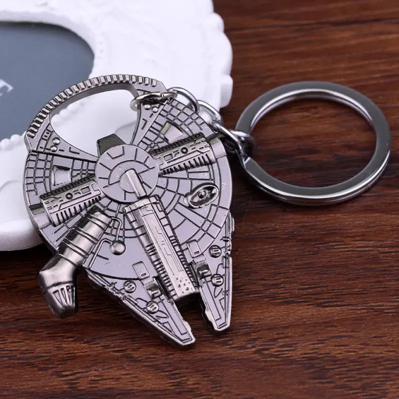 

Free Shipping New Style Key Chain keychain Star Wars Jewelry Falcon Metal Key Chain Alloy Bottle Opener